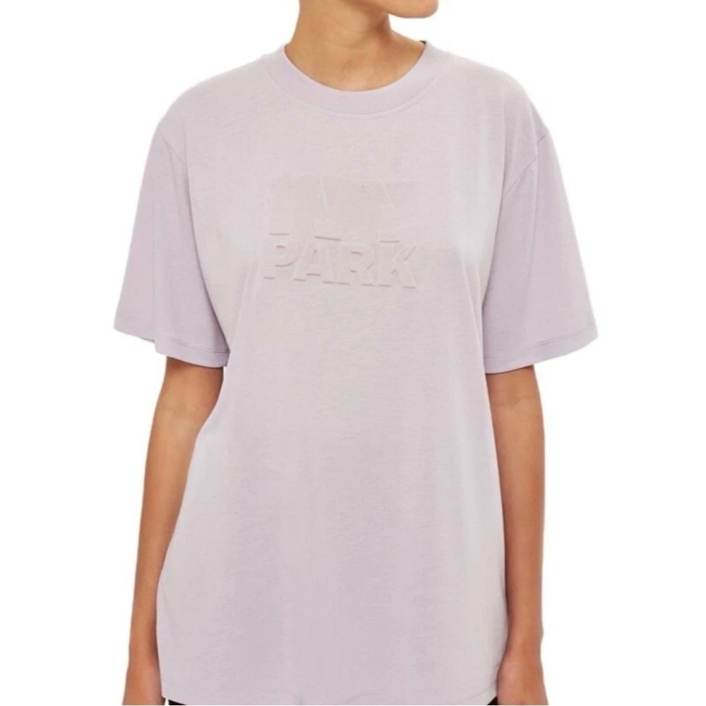 NEW IVY PARK Lilac Embossed Logo T-Shirt